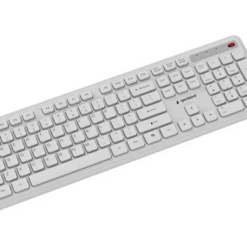 Zestaw bezprzewodowy klawiatura i mysz Gembird KBS-WPS-01-W biały