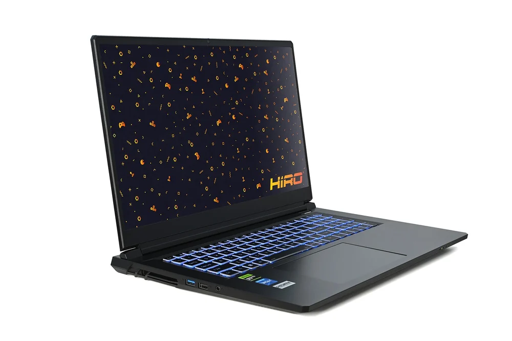 Laptop gamingowy HIRO Y760 17.3'', 144Hz, i7 13620H, RTX 5060 8GB, 64GB RAM, 2TB SSD M.2, W11H