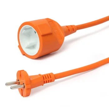 Kabel zasilający - przedłużacz zewnętrzny 20m Gembird pomarańczowy