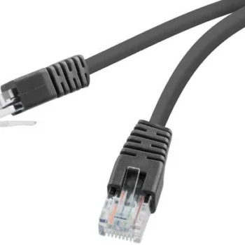 Kabel sieciowy UTP Gembird PP6U-1M/BK kat. 6, Patch cord RJ-45 (1 m)