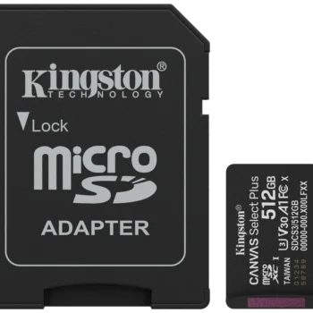 Karta pamięci Micro SD Kingston Canvas Select Plus G3 UHS-I U3 V30 A1 512GB + AdapterSD
