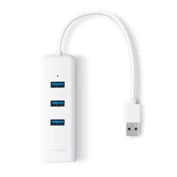 Karta sieciowa USB TP-Link UE330 z 3-portowym hubem USB 3.0