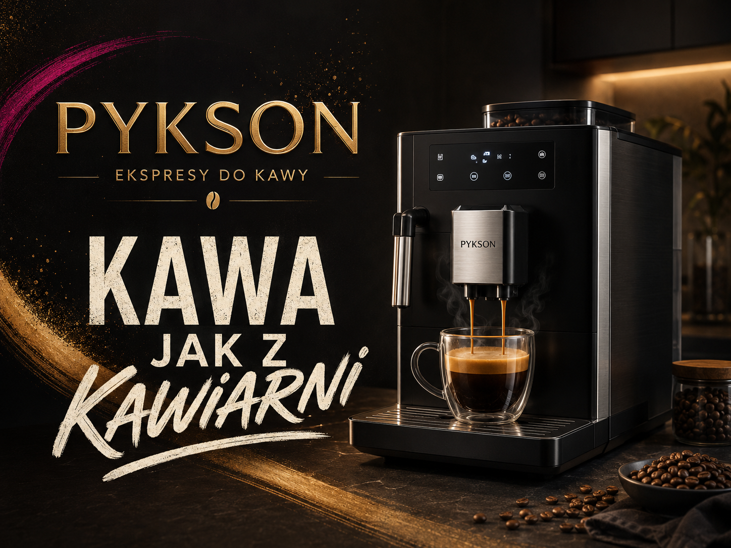 Ekspresy do kawy PYKSON – kawa jak z kawiarni