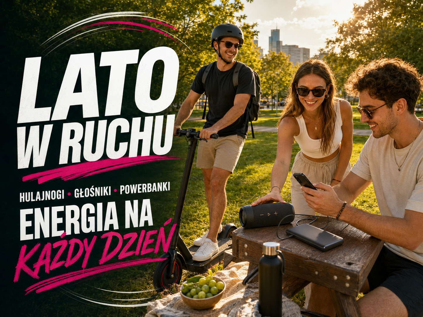 Lato w ruchu – hulajnogi, głośniki i powerbanki