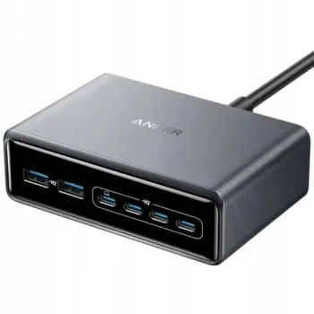 Ładowarka Anker Prime GaN 200W 2x USB-A, 4x USB-C, Zasilacz Do Laptopa