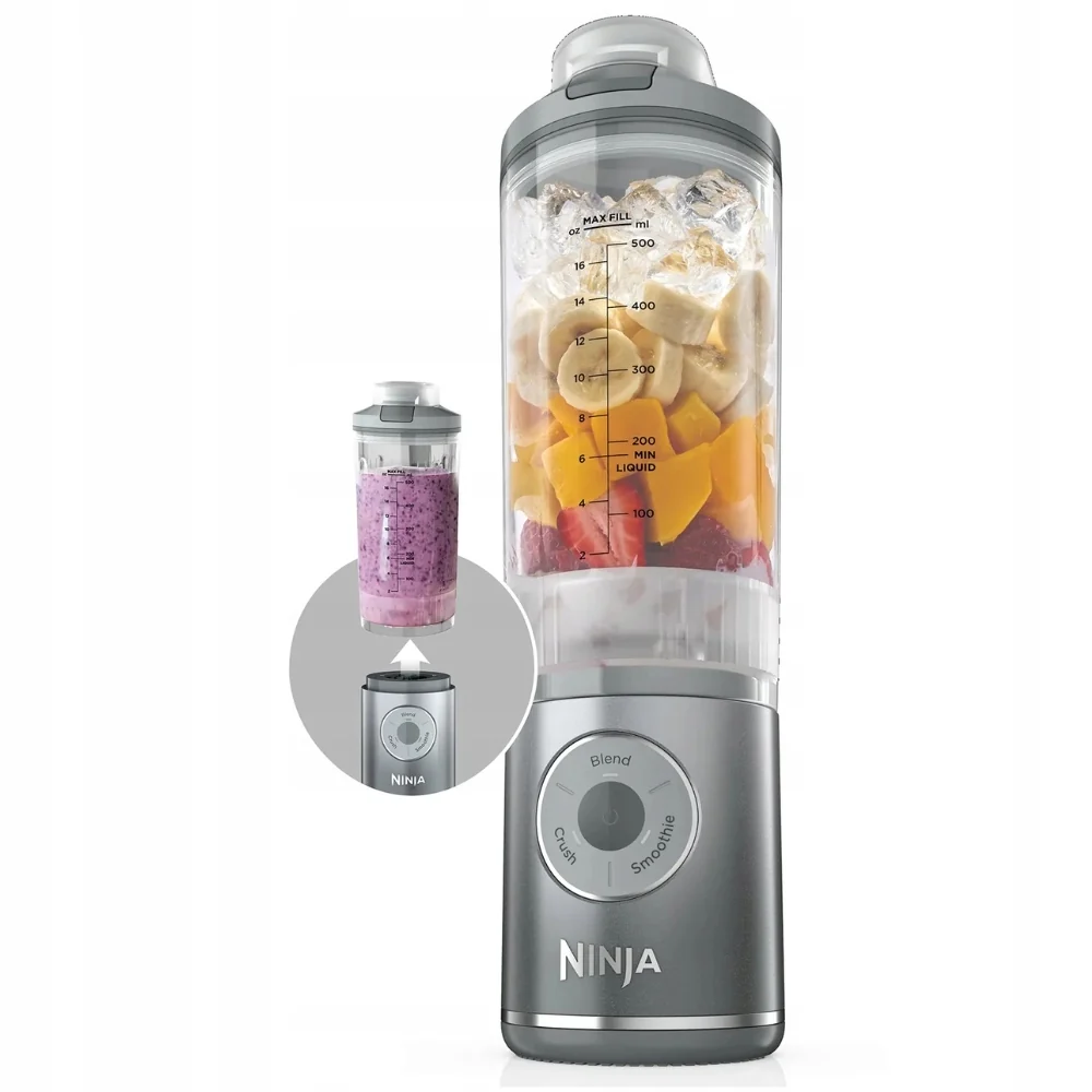 Blender przenośny Ninja Blast Max BC251EUSL bezprzewodowy srebrny