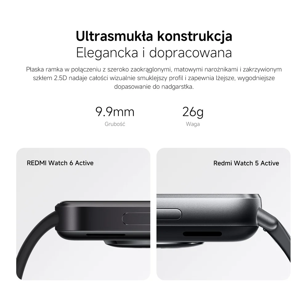 REDMI Zegarek 6 Active Matowe Srebro