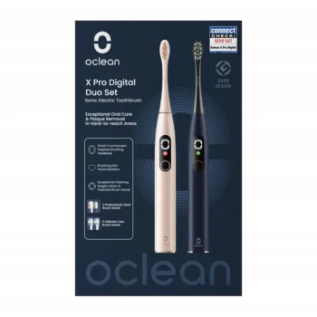 Szczoteczka soniczna 2szt. OCLEAN X Pro Digital Duo Set złota + granatowa