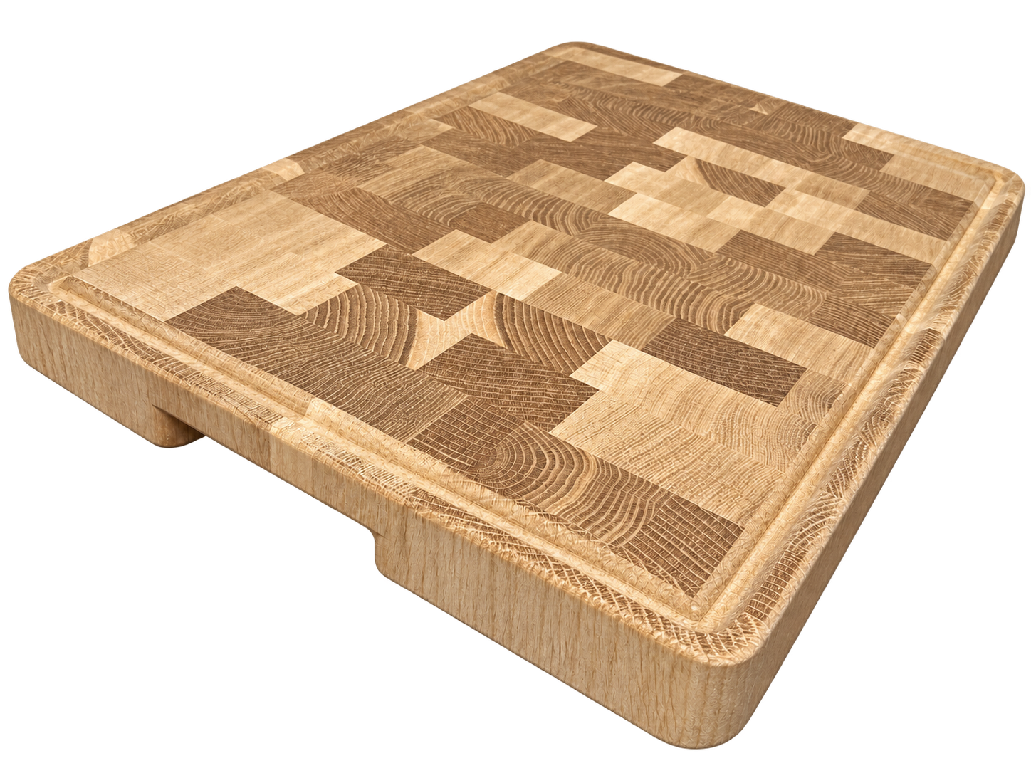 Deska kuchenna dębowa sztorcowa PYKSON CHEF BLOCK L 40x30x4cm SUROWA