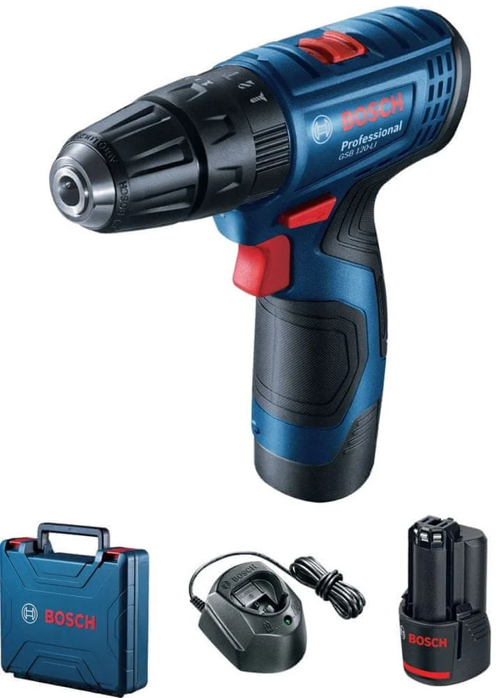 Bosch Wkrętarka udar.GSB 120-Li 2x2Ah walizka