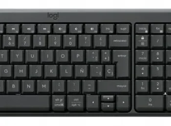 Zestaw mysz i klawiatura bezprzewodowa Logitech MK250 Compact Grafitowy