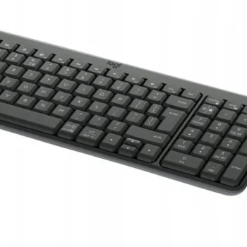 Zestaw mysz i klawiatura bezprzewodowa Logitech MK250 Compact Grafitowy