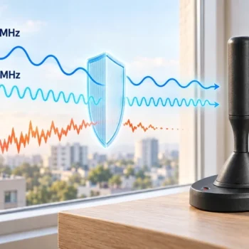 Antena pokojowa Wewnętrzna DVB-T2 USB Mocna do Telewizora Indoor Full HD 4K